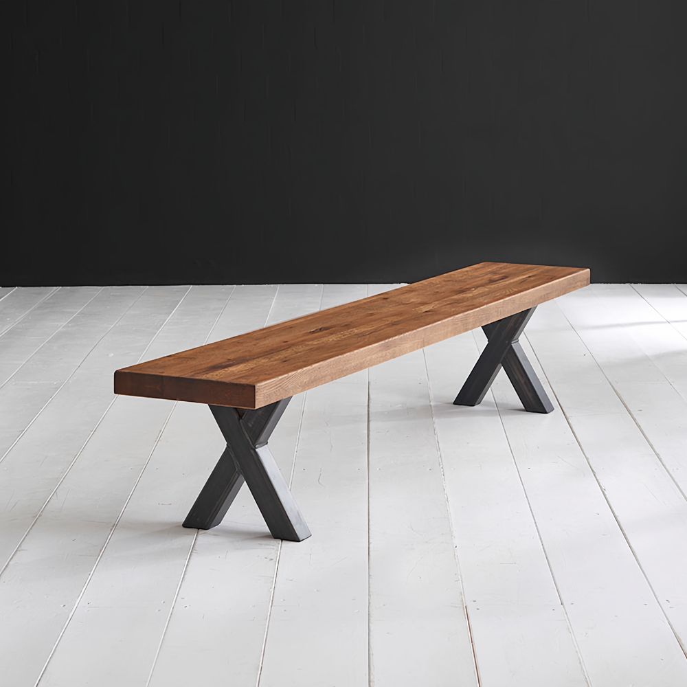 Bodahl Concept4You »Roma« Topplatte für Sitzbank gerade Kante Rustic Oak / 6 cm / 220x40 cm / Eiche old bassano