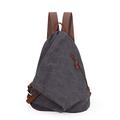 Canvas Vintage Backpack – Large Casual Daypack Outdoor Travel Rucksack Hiking Backpacks Shoulder Bag for Men Women (6882-D.Grey)
