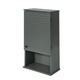 SoBuy BZR25-DG, Wall Mounted Single Door Bathroom Storage Cabinet Medicine Cabinet Bathroom Wall Cabinet, Grey