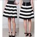 Anthropologie Skirts | Girls From Savoy Bandage Skirt Black White Stripes | Color: Black/White | Size: Xs