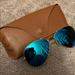 Ray-Ban Accessories | Blue Reflector Ray Ban Aviator | Color: Blue/Gold | Size: Os