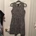 Madewell Dresses | Black And Wide Cotton Tweed Print Dress | Color: Black/White | Size: 6