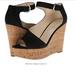 Nine West Shoes | Black Nine West Adyssinian Wedge Sandal 5/5.5 1/2 | Color: Black | Size: 5