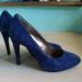Jessica Simpson Shoes | Blue Suede Pumps By Jessica Simpson | Color: Blue | Size: 6.5