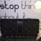 Coach Bags | Black Vintage Coach Wallet And Check Book Cover. | Color: Black | Size: Os