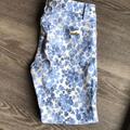 Michael Kors Jeans | Blue Floral Print Size 2 Michael Kors Jeans | Color: Blue/White | Size: 2