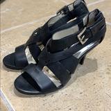 Michael Kors Shoes | Black Straps Heels! | Color: Black | Size: 8