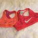 Nike Tops | Bundle Of Nike Cropped Tanks | Color: Orange/Red | Size: Xs