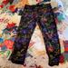 Urban Outfitters Pants & Jumpsuits | Beautiful Floral Print Black Yoga Pants! | Color: Black | Size: L