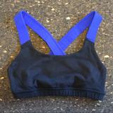 American Eagle Outfitters Intimates & Sleepwear | American Eagle Sports Bra - Size Xs Euc In Blue And Black | Color: Black/Blue | Size: Xs