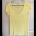 American Eagle Outfitters Tops | American Eagle Yellow V Neck T Shirt | Color: Yellow | Size: Sp