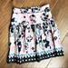 Anthropologie Skirts | Anthropologie Anna Sui Floral Flower Skirt 4 Pink | Color: Black/Pink | Size: 4