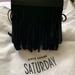 Kate Spade Bags | Authentic Mini Kate Spade Suede Black Fringe Bag | Color: Black | Size: Os