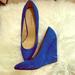 Nine West Shoes | Blue Pointed Toe Wedges Nine West | Color: Blue | Size: 6.5