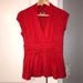 Anthropologie Tops | Anthropologie - Blouse - Red - Size Xs/S | Color: Red | Size: S/Xs