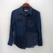 Anthropologie Tops | Anthropologie Artisan De Luxe Blue Patchwork Shirt | Color: Blue | Size: S