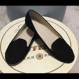 Nine West Shoes | Black Suede Flat Shoes | Color: Black | Size: 10