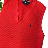 Polo By Ralph Lauren Jackets & Coats | 90s Polo Sport Ralph Lauren Red Vest | Color: Red/Tan | Size: S