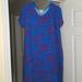 Lularoe Dresses | Brand New Lularoe Medium Carly Dress | Color: Blue/Red | Size: M