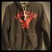 American Eagle Outfitters Shirts | American Eagle Hoodie | Color: Gray/Red | Size: S