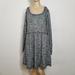 Anthropologie Dresses | Anthro Saturday Sunday Desna Blue Grey Dress Large | Color: Blue/Gray | Size: L