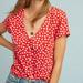 Anthropologie Tops | Anthropologie Austen Collared Blouse Sz 6 - Nwt | Color: Red | Size: 6