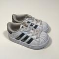 Adidas Shoes | Adidas Superstar Toddler Girl Sneakers Size 4 K | Color: White | Size: 4bb