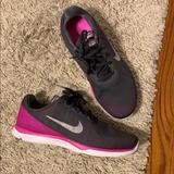 Nike Shoes | Barely Worn Nike Sneakers 7.5 | Color: Gray/Pink | Size: 7.5