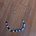 Anthropologie Jewelry | Black + White Anthropologie Necklace | Color: Black/White | Size: Os