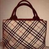 Burberry Bags | Authentic Burberry Satchel | Color: Black/Cream | Size: Os