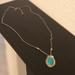American Eagle Outfitters Jewelry | American Eagle | Turquoise & Silver Necklace | Color: Silver | Size: Os