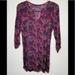 American Eagle Outfitters Dresses | 3/$25american Eagle Paisley Plum Swing Dress Lg | Color: Purple | Size: L