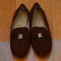 Kate Spade Shoes | Brown Kate Spade Bow Loafers, Size 7.5m, Euc | Color: Brown/Gold | Size: 7.5