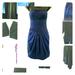 Victoria's Secret Dresses | Body By Victoria Strapless Dress | Color: Blue | Size: 6