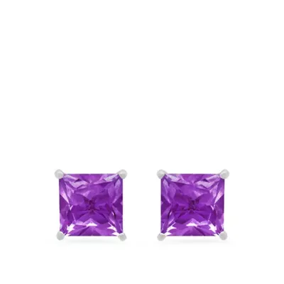 Belk & Co Amethyst Stud Earrings