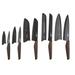 Cambridge Silversmiths Chef Robert Irvine 10-Piece Knife Set Stainless Steel in Black | Wayfair ERI003BKRI6DS
