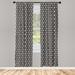 East Urban Home Lattice Geometric Semi-Sheer Rod Pocket Curtain Panels Polyester | 95 H in | Wayfair F9378BE9254D4D3AAD94A1E085E7E2AF