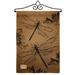 Breeze Decor Dragonfly 2-Sided Burlap 19 x 13 in. Garden Flag in Brown | 18.5 H x 13 W x 0.1 D in | Wayfair BD-BG-GS-104001-IP-DB-02-D-US15-BD