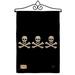 Breeze Decor Christopher Condent's Coastal Pirate Impressions Decorative Vertical 2-Sided 19 x 13 in. Garden Flag in Black | Wayfair