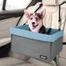 Jespet Booster Car Seat Pet Carrier Polyester in Gray/Blue | 16 H x 9 W x 16 D in | Wayfair PCD-42GR