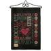 Breeze Decor Valentine's Subway 2-Sided Polyester 19 x 13 in. Garden Flag in Black | 18.5 H x 13 W x 1 D in | Wayfair