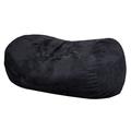 Latitude Run® Classic Bean Bag Microfiber/Microsuede in Black/Brown | 33 H x 68.75 W x 44.75 D in | Wayfair 639161C88D6D4E85BD41A8C45F06BA89