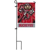 Ohio State Buckeyes 18" x 12.5" Justin Patten Designed Double-Sided Garden Flag