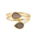Golden Aurora,'Gold Plated Labradorite Wrap Ring from India'