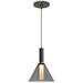 Mezz 6 1/2" Wide Bronze and Smoke Glass LED Modern Mini Pendant