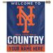 WinCraft New York Mets Personalized 27'' x 37'' Single-Sided Vertical Banner