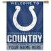 WinCraft Indianapolis Colts Personalized 27'' x 37'' Single-Sided Vertical Banner