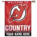 WinCraft New Jersey Devils Personalized 27'' x 37'' Single-Sided Vertical Banner