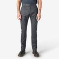 Dickies Men's Skinny Fit Double Knee Work Pants - Charcoal Gray Size 30 32 (WP811)