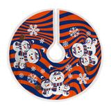 New York Mets Snowman Sherpa Christmas Tree Skirt